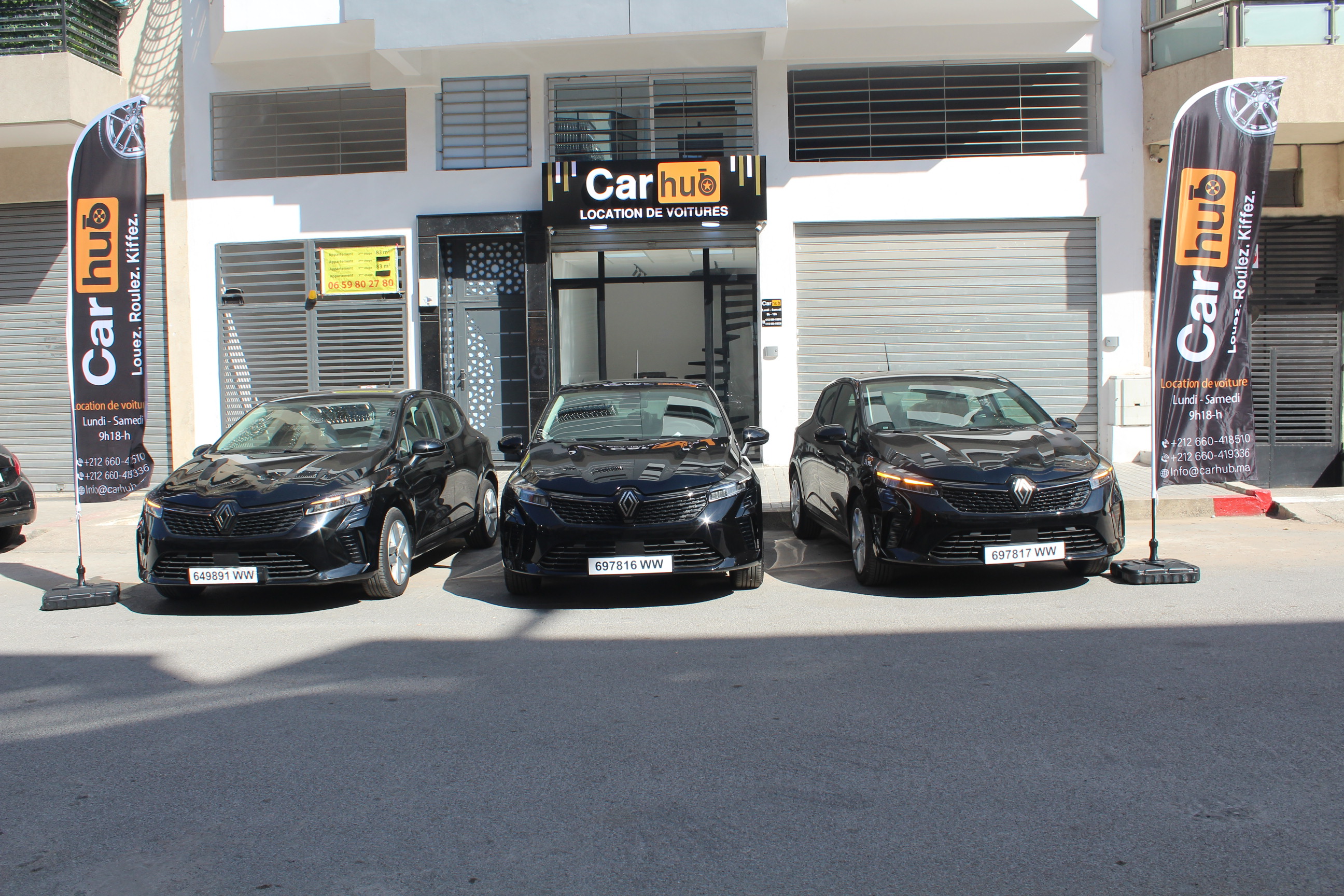 Voiture Carhub à l'aéroport
